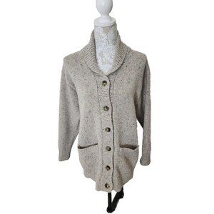 Aritzia Wilfred Free Backyard Womens Beige Long Sleeve Heavy Cardigan Coat XS